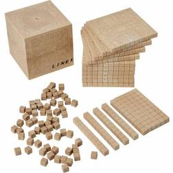 Linex 121 Pcs. Base Ten Set Recycled-Wood 400065105