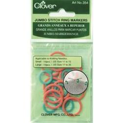 Clover 20/Pkg Jumbo Stitch Marker Rings