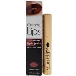 Grande Cosmetics lips Plumping Liquid Lipstick, Metallic Semi-Matte, Amaretto Pout