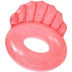Sunnylife Luxe Inflatable Pool Ring Neon Coral Shell