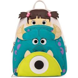 Loungefly Pixar Monsters Inc Boo Mike Sully Cosplay Mini Backpack - Pink/Blue