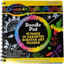 Melissa & Doug Scratch Art Doodle Pad With 16 Scratch-Art Boards Wooden Stylus