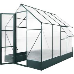 OutSunny Walk-in Greenhouse 6x8ft Aluminum Polycarbonate