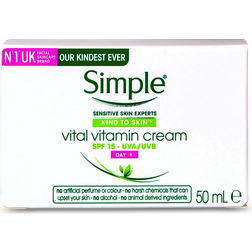 Simple Kind To Skin Vital Vitamin Day Cream SPF15 50ml