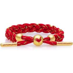 Rastaclat LNY Rooster Braided Bracelet - Red/Gold