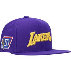 Mitchell & Ness Los Angeles Lakers 50th Anniversary Snapback Hat Men - Purple