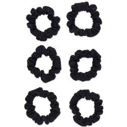 Scunci Mini Twisters Black 6 Pieces