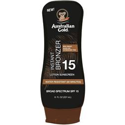 Australian Gold Sunscreen Lotion with Instant Bronzer SPF15 237ml