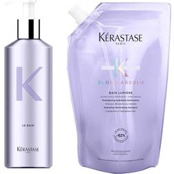Kérastase Blond Absolu Reusable Bottle & Blonde Care Shampoo Refill