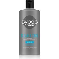 Syoss Men Clean & Cool Shampoo For Normal To Oily Hair 440ml
