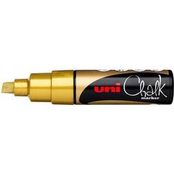 Uni -Ball Uni Chalk Marker Gold, 8 mm