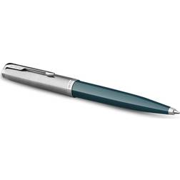 Parker 51 Teal Blue and Chrome Ballpoint Pen