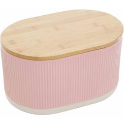Premier Housewares Geome Pink Bread Bin Bread Box