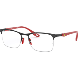 Ray-Ban Rb8416m Scuderia Ferrari Collection Rubber Red Clear Lenses 54-18