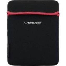 Esperanza Neoprene Bag For Tablet 9.7" Black/Red
