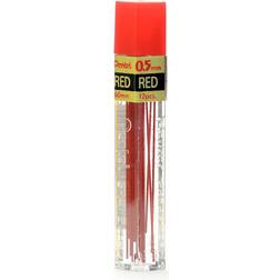 Pentel Colored Lead Refills red 0.5 mm tube of 12