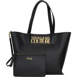 Versace Jeans Couture Logo Lock Shopper Bag - Black