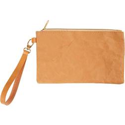 Creativ Company Faux Leather Clutch Bag, H: 18 cm, L: 21 cm, 350 g, light brown, 1 pc