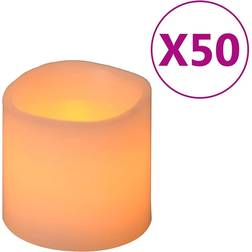 vidaXL Electric 50pcs Warm White LED Candle