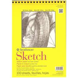 Strathmore 300 Series Sketch Pads 9 in. x 12 in. wire bound 100 sheets