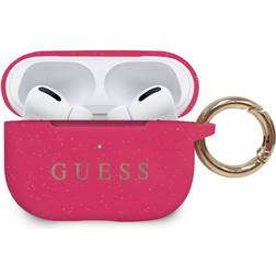 Guess AirPods Pro Cover med Logo Magenta