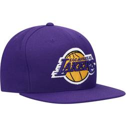 Mitchell & Ness Los Angeles Lakers Team Ground Snapback Hat Men - Purple
