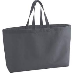Westford Mill Canvas Oversized Tote Bag (One Size) (Graphite Grey)