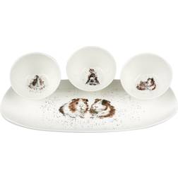 Wrendale Designs Guinea Pig Three and Tray Set Serving Tray