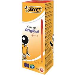 Bic Orange Pens Fine Red (Pack-20)