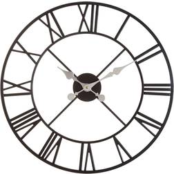 Premier Housewares Vitus Metal Wall Black Wall Clock
