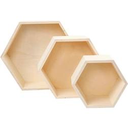 Creativ Company Hexagonal Storage Box 3pcs