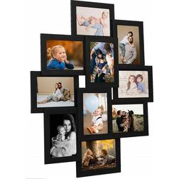 vidaXL Collage Photo Frame for 10x(10x15 cm) Picture Black MDF Photo Frame