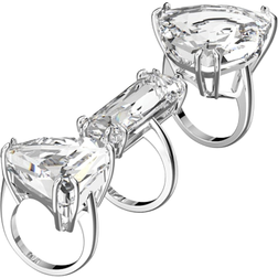 Swarovski Mesmera Cocktail Ring Set - Silver/Transparent