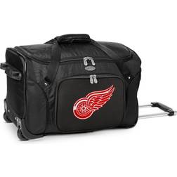 Black Detroit Red Wings 22" 2-Wheeled Duffel Bag