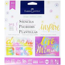 Faber-Castell Mixed Media Stencils inspiration 10 pieces