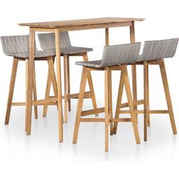 vidaXL 44222 Outdoor Bar Set, 1 Table incl. 4 Chairs