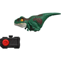 Mattel Jurassic World Dominion Uncaged Click Tracker Velociraptor Dinosaur Action Figure Toy Gift with Interactive Motion and Sound Clicker Control