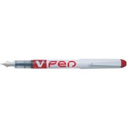 Pilot V-pen Erasable Disposable Fountain Pen Red PK12
