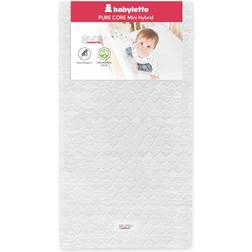 Babyletto Pure Core Mini Crib Mattress Hybrid Quilted Waterproof Cover 23.5x37.5"