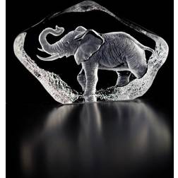 Målerås Glasbruk Wildlife Elephant sculpture glass Figurine