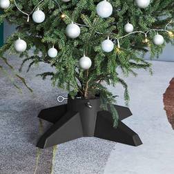 vidaXL 55,5x55,5x15 cm grå Christmas Tree Stand