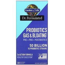 Garden of Life Dr. Formulated Probiotics Gas and Bloating 50B 30 Capsules