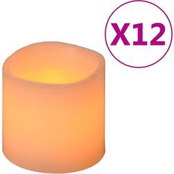 vidaXL Electric 12pcs Warm White LED Candle