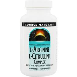 Source Naturals L-Arginine L-Citrulline Complex 1000mg 120 pcs