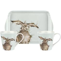 Wrendale Designs & Tray Set Hare 6 for 5 Cup