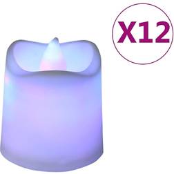 vidaXL Elektriska värmeljus LED 12 st färgglada LED Candle