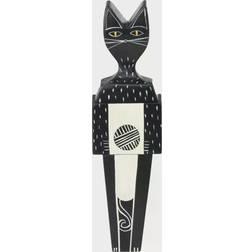 Vitra Wooden Doll Cat in Black/White, Size Small: 6.9" H