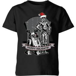 Star Wars Kid's Happy Holidays Droid T-shirt