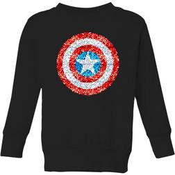 Marvel Captain America Pixelated Shield Kids' Sweatshirt 11-12