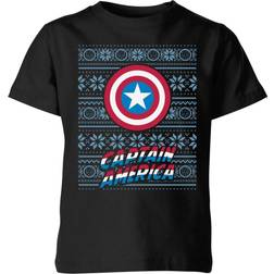 Marvel Captain America Kids' Christmas T-Shirt 11-12